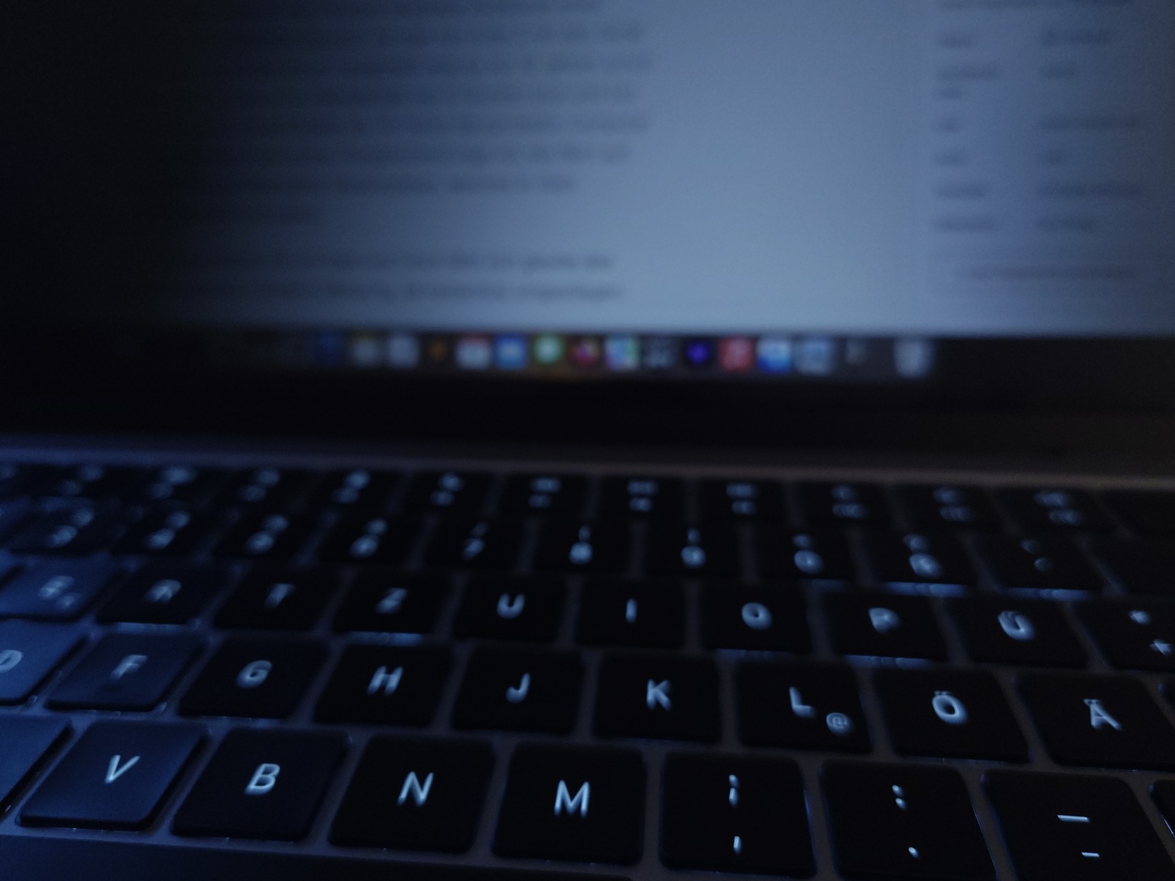 Dunkle Zeiten mit meinem Notebook